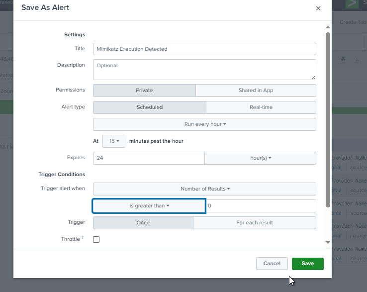 Alert Config